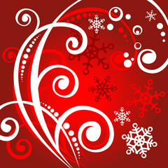 white winter curls pattern