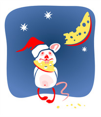 christmas mouse and cheese