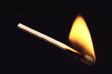 Photo sur Aluminium Flamme fired match