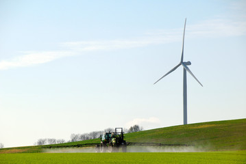 éolienne et agriculture