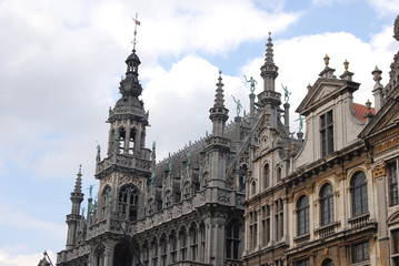 Historical building on the grand place in brussels