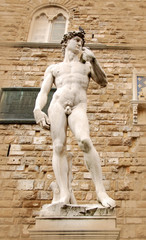 Obraz premium Statue of David by Michelangelo