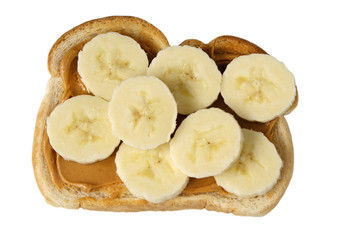 peanut butter and banana toast