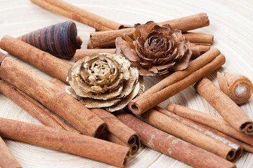 decoration from cinnamon