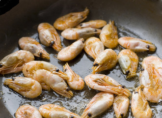 preparing sea food