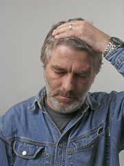 Obraz premium Mann mit verschiedener Mimik