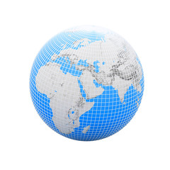 europe on globe