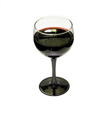 Glass of red vine