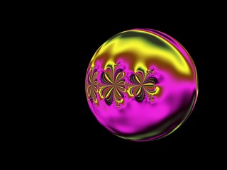 beautiful christmas decoration ball fractal