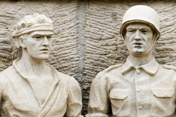 Obraz premium mural, żołnierze