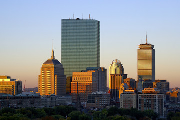 Fototapeta na wymiar wschód słońca w Bostonie