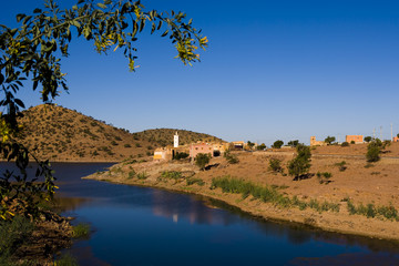 reservoir in the Atlas mountain