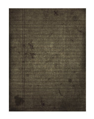 Old vintage lined paper list texture