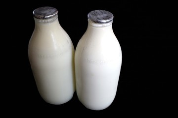 milk bottles