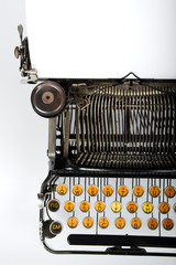 Antique Retro Typewriter - obrazy, fototapety, plakaty