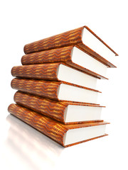 books massive on glossy white