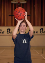 Naklejka premium Basketball Girl