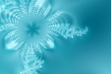 Abstract ice-flowers