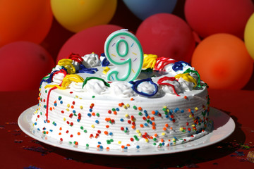 Birthday Cake - Nine