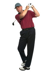 Golfer drive swing
