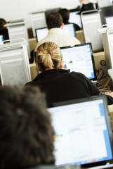 Computer class in progress