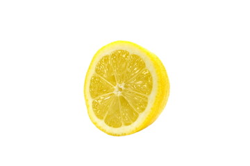 Zitrone Halbprofil freigestellt