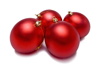 red christmas balls