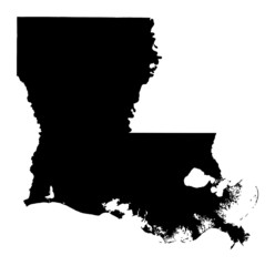 Detailed map of Louisiana, USA