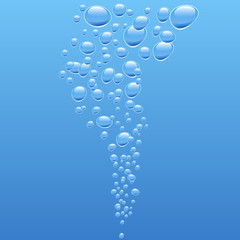 Bubbles in water. [Vector] 
