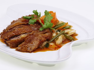 chinesische fritierte entenbrust