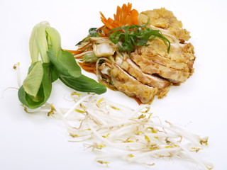 chinesische fritierte hühnchenbrust