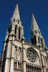 Fototapeta na wymiar Saint-Jean-Baptiste de Belleville kościół w Paryżu