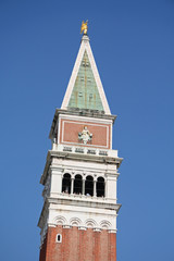Clocher du campanile de la place Saint Marc 