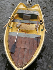 pagaies sur la barque