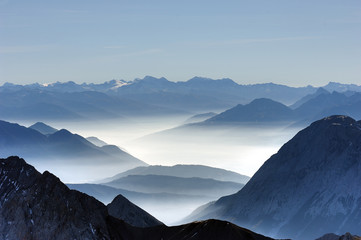 Talnebel von der Zugspitze 01