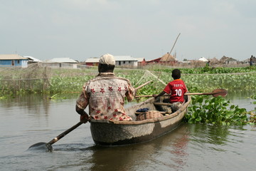 Boot bei Ganvié