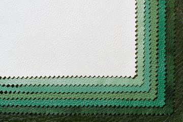 Green colors of leather