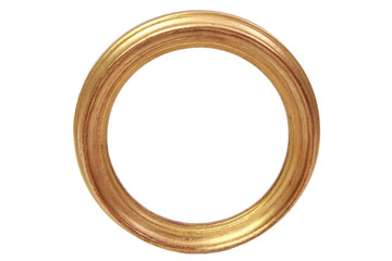 circular golden frame