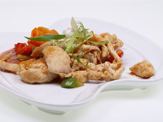 chinesisches hühnchen süß scharf