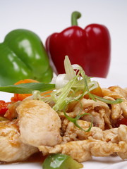 chinesisches hühnchen süß scharf