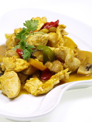 chinesisches hühnchen curry