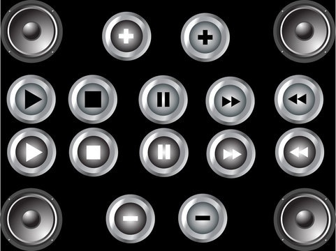music buttons