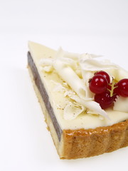 weißer und dunkler schokoladen kuchen