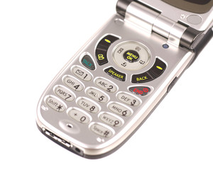 Close up of cell phone key pad.