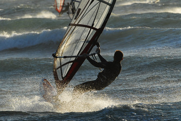 windsurfing
