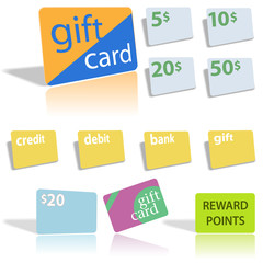 Gift Credit Debit Bank Cards