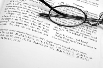 Glasses on Book