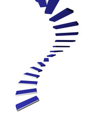 Flight of Steps (Blue)