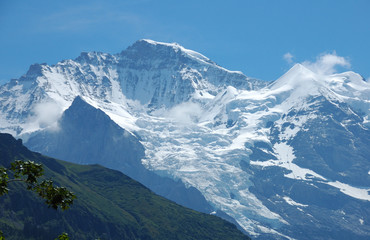 Naklejka na ściany i meble Lodowiec Jungfrau