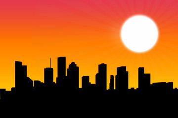 Naklejka premium City Skyline